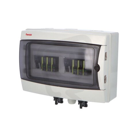 fr39121-DC-0-2-2 fotovoltaická rozvodnice dva stringy IP65 1000V FAMATEL FR015