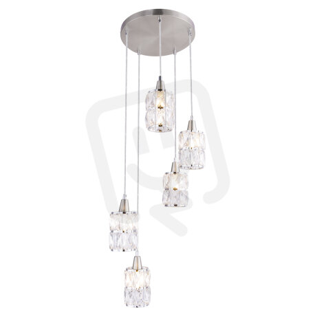 Závěsné svítidlo WOLLI nikl 5xE14, max. 40W 230V GLOBO 15760-5