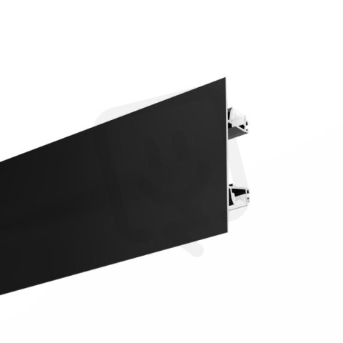 LED hliníkový profil KLUŚ PLAKIN-DUO černá 1m /A04106A07_1m/ ALUMIA A04106A07_1