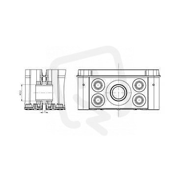 Schneider 82502 Přívodka nást. 16A 3P 42V 50/60Hz IP44