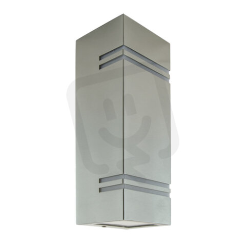 Venkovní KELER INOX 2xGU10 max.2x35W IP54 matný chrom IDEUS 03018