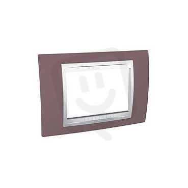 Unica Allegro Krycí rámeček trojmodulový, Mauve/Polar SCHNEIDER MGU6.103.876