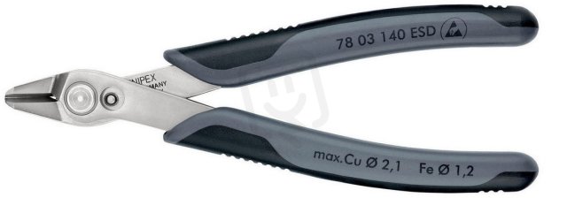 Electronic Super Knips XL ESD 140 mm KNIPEX 78 03 140 ESDSB