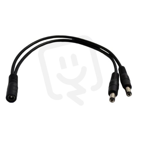 Napájecí konektor pro LED pásy 5,5mm rozbočka 1x zdířka 2x konektor sáček 1 pár