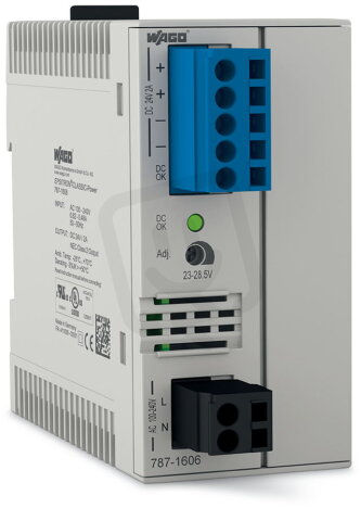 Spínaný napájecí zdroj Classic 1fáz. 24V DC 2 A NEC Class 2 WAGO 787-1606