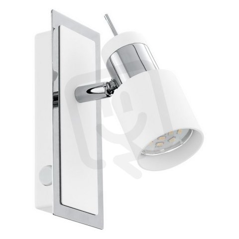 Bodové svítidlo s vypínačem DAVIDA chrom/bílá 4,6W IP20 EGLO 92084