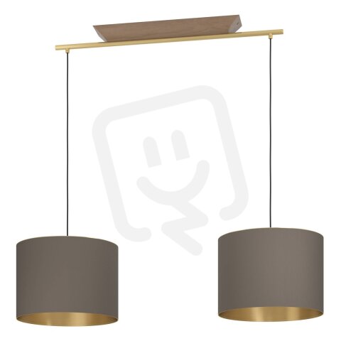 Závěsné svítidlo SANTANDRIA MS-GEB/dřevo/cappuccino 2X40W EGLO 390336