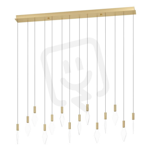 Závěsné svítidlo MIRADOR LED mosaz/TRANSP. 14X3,3W EGLO 390362