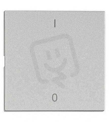 Kryt spínačů a ovladačů, symbol 1/0, stříbrný SCHRACK EV122217--