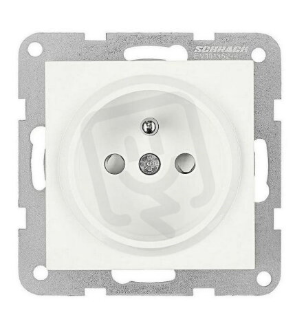 Zásuvka ČSN bezpečnostní clonka, šroubové svorky, bílá SCHRACK EV101352--