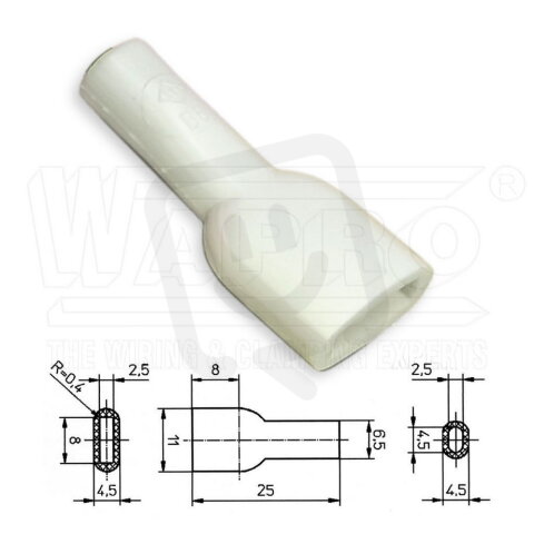 KRT2-63-PVC-WH kryt pro lisovací konekto