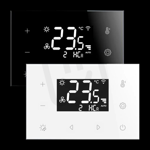 Bezdrátový skl. zónový termostat s vest. relé,bílá RFTC-6/W 8595188194846