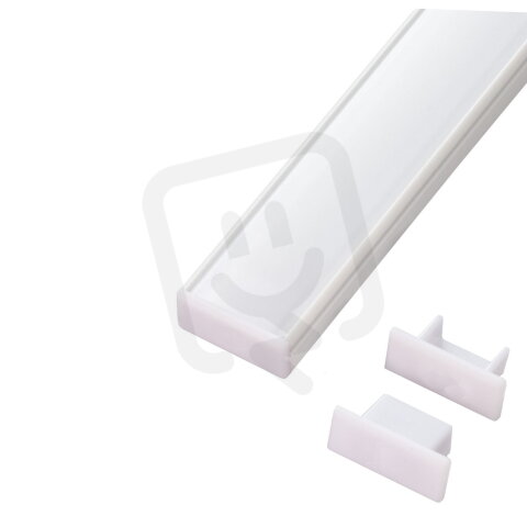 Koncovka profilu N8W bílá T-LED 096652