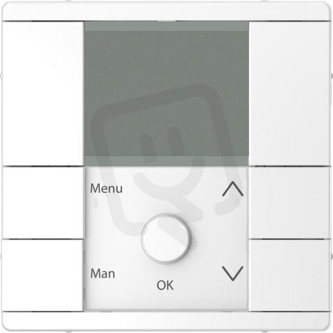 Časový spínač, Merten System D, s displejem, lotus white, lesklý plast