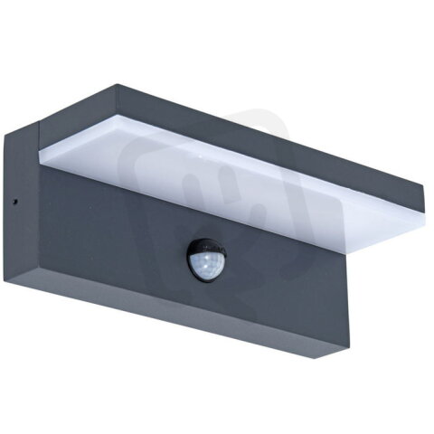 SMD venkovní sv.,PIR,9W,700lm,4000K, IP44,antracit ECOLITE Z1387A/PIR-CR