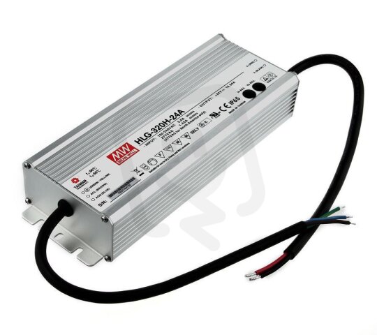 Napájecí zdroj pro LED 320W 24V 13340mA MEAN WELL HLG-320H-24A