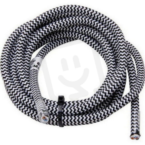 151502044 Textile cable, H03VV-F 2x0,75m