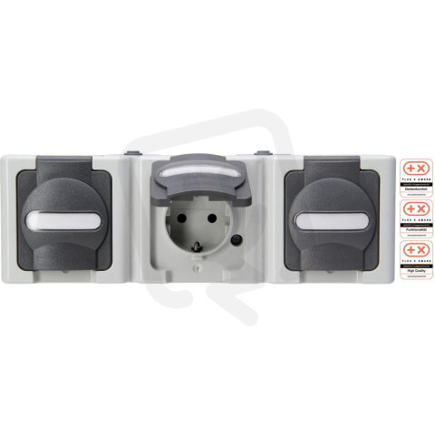 131356005 Surface mount, earthed socket