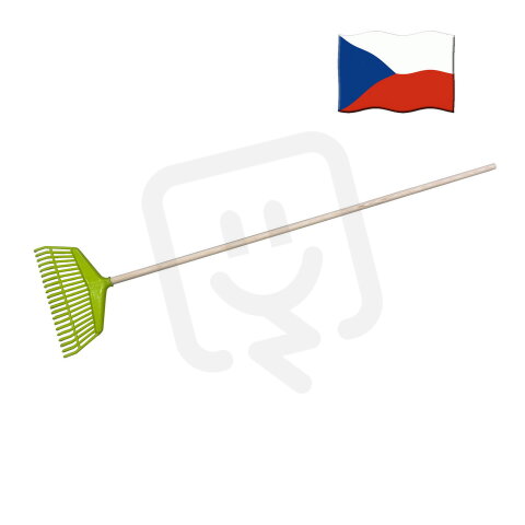 Hrábě plastové švédské s násadou 1400 mm XTLINE CH0390
