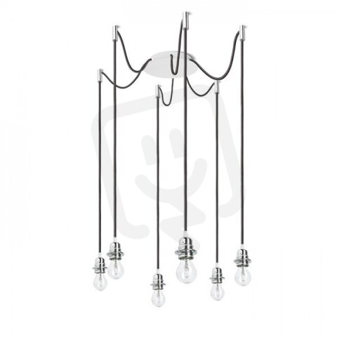 KOMBIX 6 závěsná sada BZ+ČK+CHO 230V E27 6x28W RENDL R11780