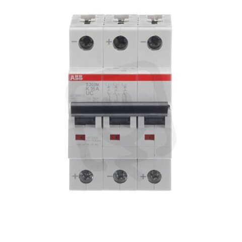 S203M-K16UC Jistič 3p 16A char. K ABB 2CDS273061R0467