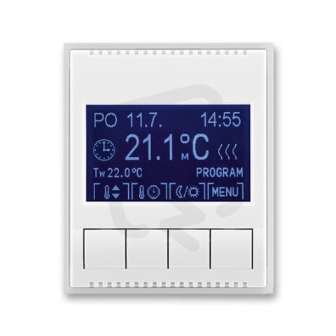 Termostat pokojový programov 3292E-A10301 01 bílá/ledová bílá Element Time ABB