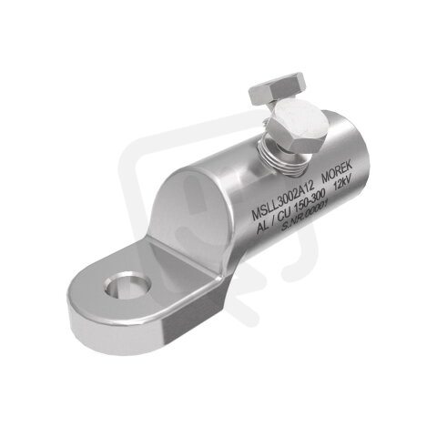 Kabelové oko MSLL300 Al/Cu 150-300mm2, M12, 2x Al šroub, 12 kV MOREK MSLL3002A12