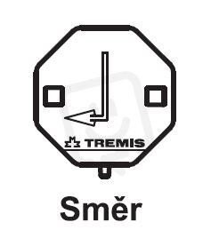 Štítek označení směr levý (plast) TREMIS VS075