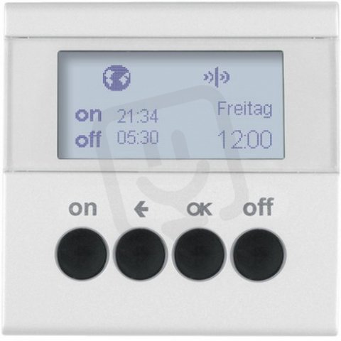 KNX RF časový spínač, quicklink, S.1/B.x, bílá lesk BERKER 85745289