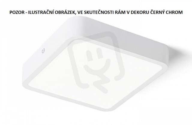 HUE SQ 17 stropní černý chrom 230V LED 18W 3000K RENDL R12811