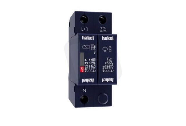 Svodič rázového přepětí HSA-275/1+1 M SPD typ 2+3 HAKEL 27081