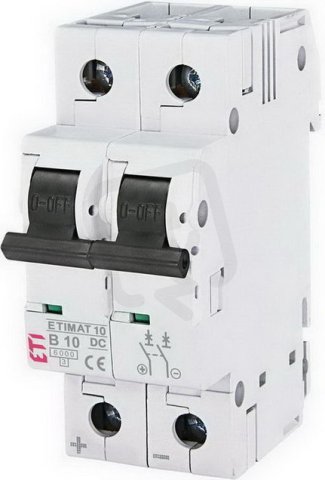 Jistič ETIMAT 10-DC 2p B10 6kA ETI 002128714