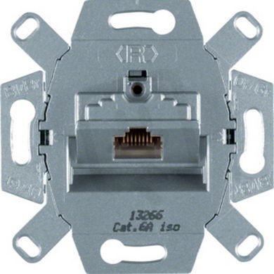 Zásuvka datová, RJ 45, 8-pólová, FTP, Cat.6A iso / třída E BERKER 4586
