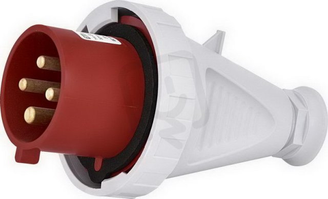 Průmyslová vidlice na pohyblivý přívod 3F, IP67, 32A, 400V, 3p+PE ETI 004482028