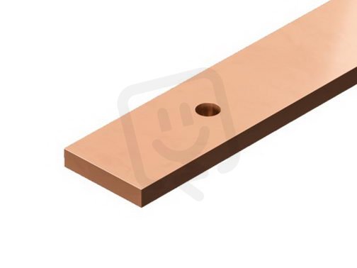 Rittal 9684004 Přípojnice E-Cu 50x10, s integrovanými otvory, délka 385 mm, 1ks