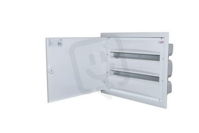 Zapuštěná rozvodnice s plechovými dvířky ERP24-2 48M (2x24) IP40 ETI 001101293
