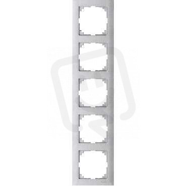 Merten Rámeček pětinásobný M-Pure, Aluminium SCHNEIDER MTN4050-3660