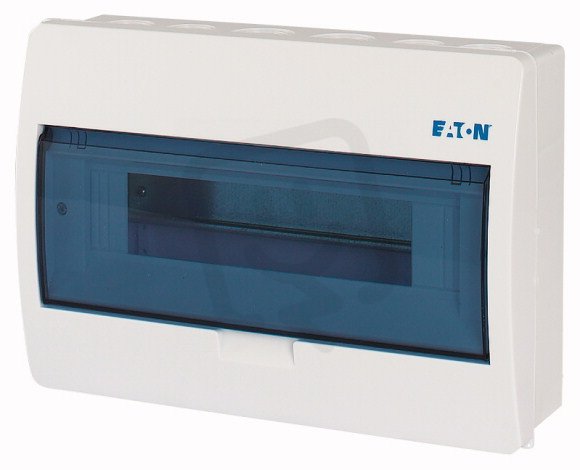 Eaton 280347 Rozvodnice NA omítku,průhledné plast.dveře,1 řada,12modulů