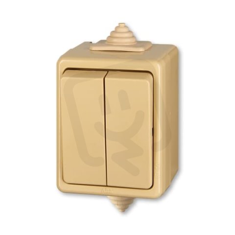 ABB Praktik 3553-52929 D Přepínač střídavý dvojitý,řazení 6+6,IP44