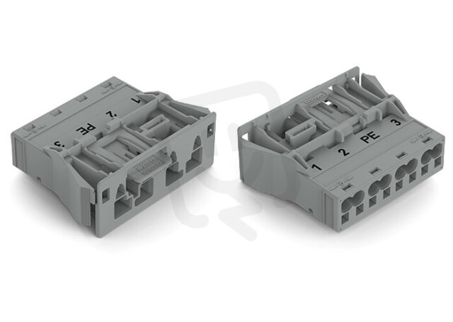 Zástrčka Snap-In 4pól. Kód. B šedá WAGO 770-754/062-000