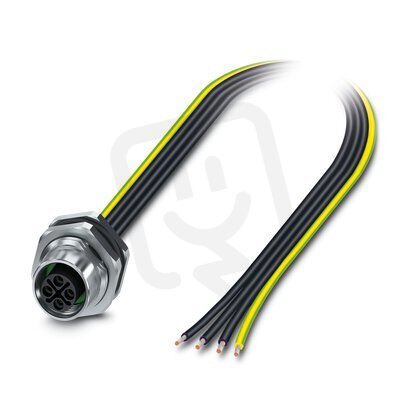 SACC-DSI-M12FSS-4P-M16XL/0,5PEX Přístrojový konektor zezadu stěny 1238897