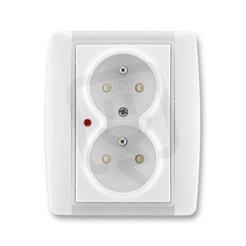 ABB Element 5592E-C02359 01 Zásuvka dvojnásobná,s ochranou před přepětím