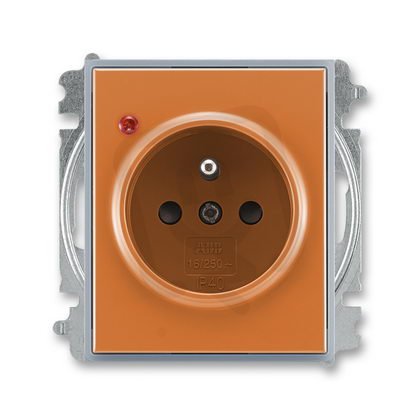 ABB Element 5599E-A02357 07 Zásuvka 1násobná s clonkou,s ochranou před přepětím