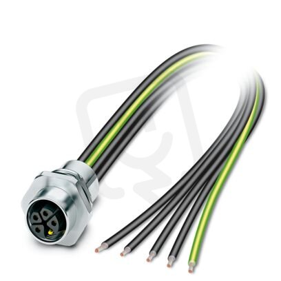 Přístrojový konektor zpředu stěny SACC-E-M12FSK-4PE-M16XL/0,5 1327576