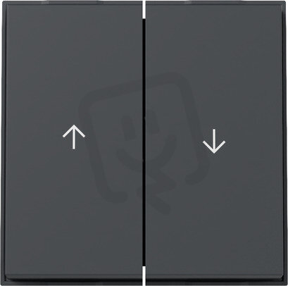 Dvojitá kolébka, symbol šipky TX_44 (IP44) antracit GIRA 329467