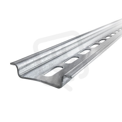 Děrovaná lišta DIN 35*7, 5mm, děrování 5, 2*18mm, 2m EN 60715 HL TS35-F5ASZ