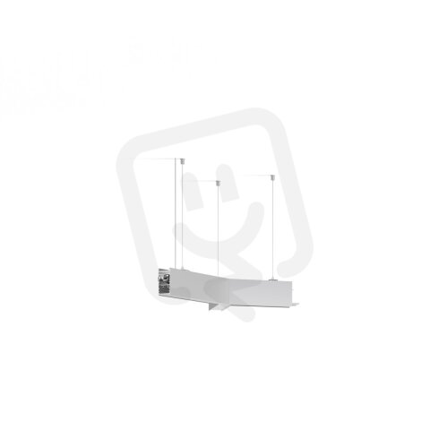 LED Svítidlo Serpent Y, dolů, prizma, 3000K, 16W, stříbrná ALUMIA FPSE261-0130EB