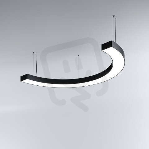 LED Svítidlo MI-SNAKE-06, 65W, 3000K, bez trafa, 24VDC, IP20, černá, 3000K