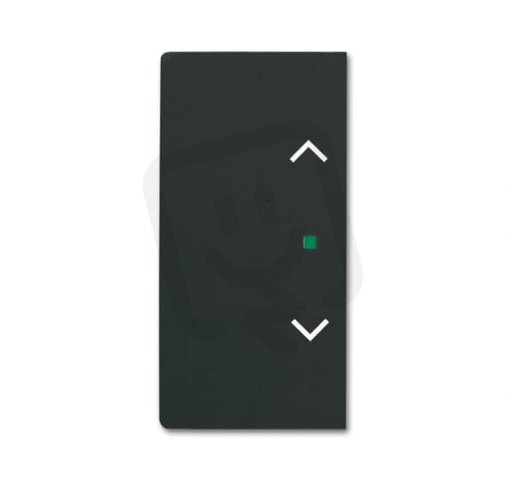 ABB Future linear Kryt 2nás levý/pravý symbol žaluzie mechová černá SRB-2-885