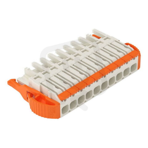 1vodičová pružinová svorkovnice, Páčka, Push-in CAGE CLAMP, Světle šedá